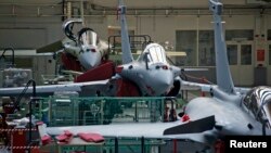 Dassault şirketinin Bordeaux yakınlarındaki Merignac'ta bulunan Rafale üretim tezgahları